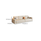 Fade-proofed Standard/Single Sofa in Off-White for Drawing Room with Armrest and 3/1 Pillow