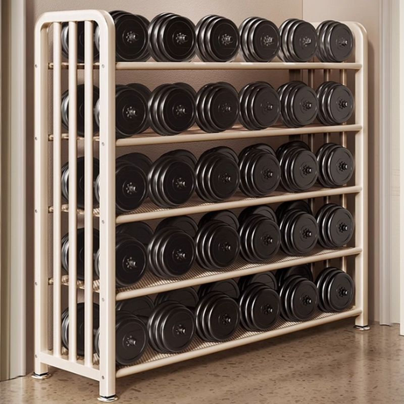 Art Deco/Glam Alloy Rectangle Shoe Rack with 6 Shelves for 11-20 Pairs in Drawing Room