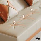 Modern Folding Double Chaise in Natural Color for Drawing Room