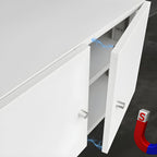 Minimalist Plain File Cabinet Castors Filing Cabinet for Home Office