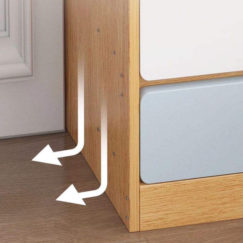 Casual Drawer Storage Nightstand with 3 Drawers, 1 Shelf, and Composite Wood Countertop