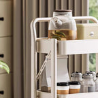 Steel Equipment Cart for All Ages with Roller Wheels, 3 Tiers/4 Shelves, Unattached Orientation