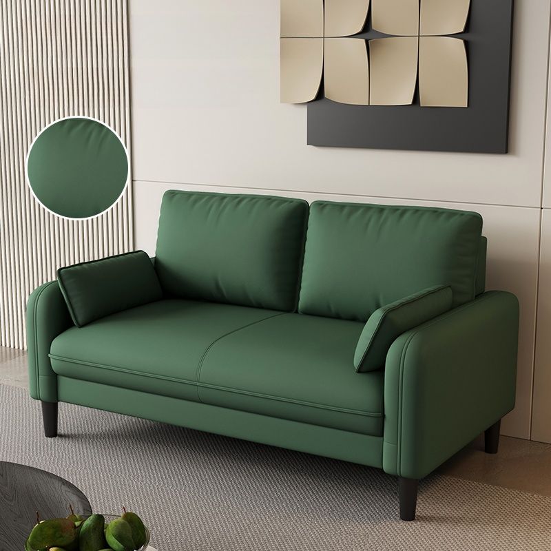 Trendy Water Resistant Standard Sofa/Loveseat/Single Sofa with Pillow Back in Dark Gray/White/Olive Green, Arm Included, Seats 3/2 People/1 Person with 2 Pillows