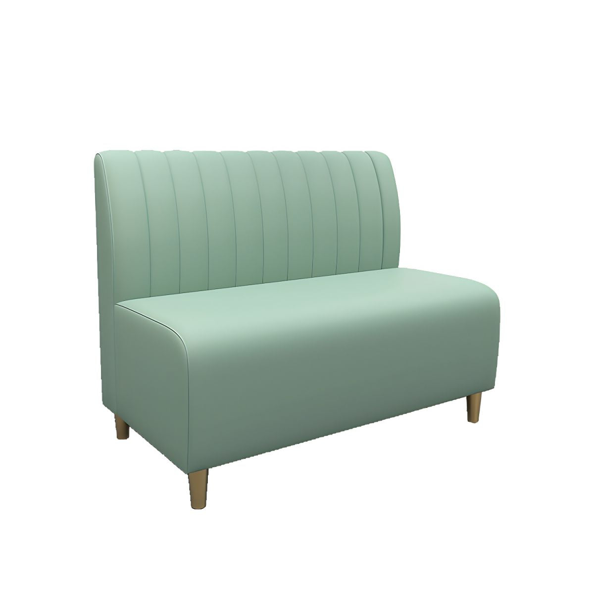 47.27"D x 25.59"W x 33.46"H Glam 2-seat Sewn Pillow Back Sofa for Restaurant