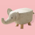 Trendy Unique Solid Color Standard Ottoman with Magenta/Sepia/Cream Pu Leather Upholstery