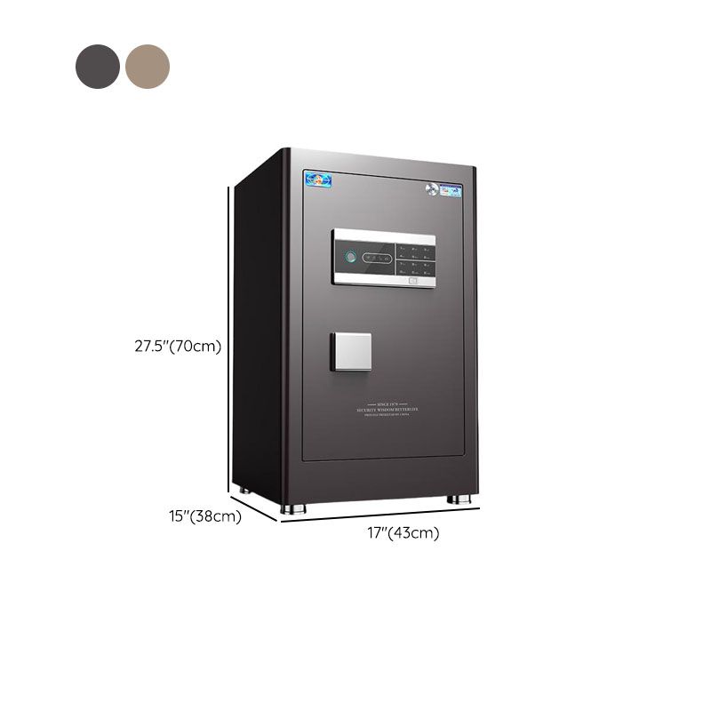 Steel Security Safe with Battery, Pry Resistant Durability, Lockable, Keys, Interior, and Shelves