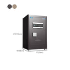 Steel Security Safe with Battery, Pry Resistant Durability, Lockable, Keys, Interior, and Shelves