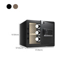 Steel Security Safe with Battery, Pry Resistant, Lockable, Keys, Interior Lining, and Shelves