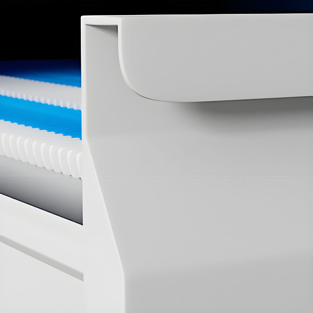 Modern Steel Vertical Filing Cabinet with Lock, Drawers & Self-Close Glides