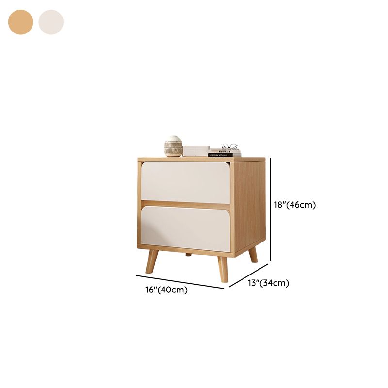 Modish Laminate Nightstand With Drawer Organization