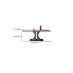 Ink Base Stone Dining Table for 4-8, Anti-Fouling Sintered Stone Tabletop