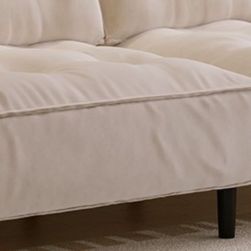 Drawing Room Standard Sofa with Flannel Upholstery in Light Gray/Rose/Navy Blue and Armrest
