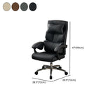Multi-levelled Single Color Solid Back Panel Aluminum Frame Chair in Silver with Lumbar Support, Adjustable Backrest, and Glide Movement