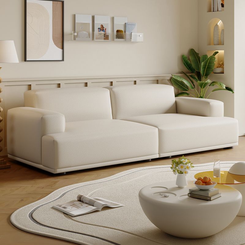 Modish Solid Color Standard Sofa in Black/Light Brown/Coffee for 5 Person/4-seater/3-seater