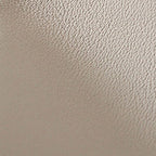 Trendy Square Solid Color Cube Ottoman with Leatherette Upholstery in Dove Grey/Green/Tan