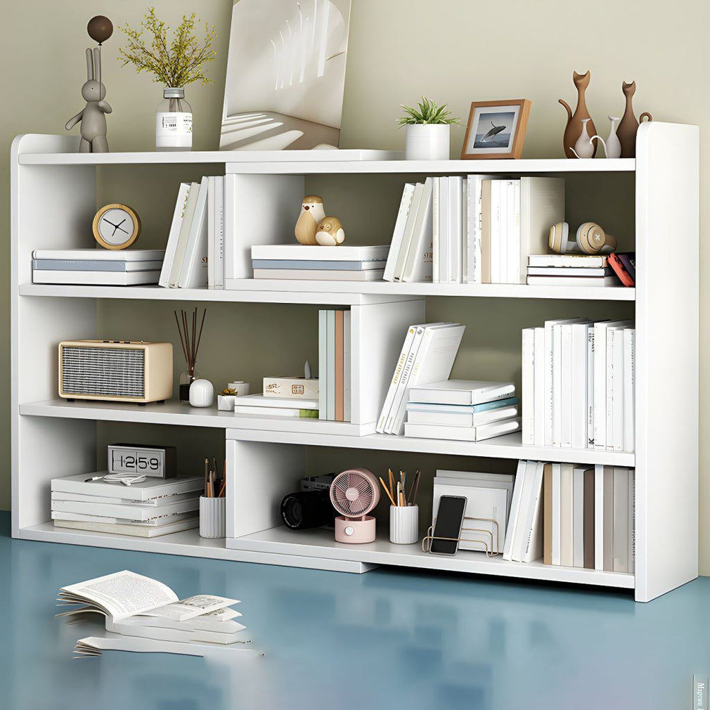 Modern Versatile Wood Bookcase for Easy Assembly and Space Efficiency