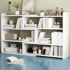 Modern Versatile Wood Bookcase for Easy Assembly and Space Efficiency