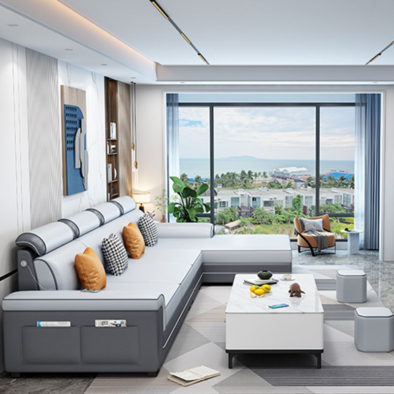 Traditional Style Backrest Modular Sofa Simple Living Room Sofa with Armrests