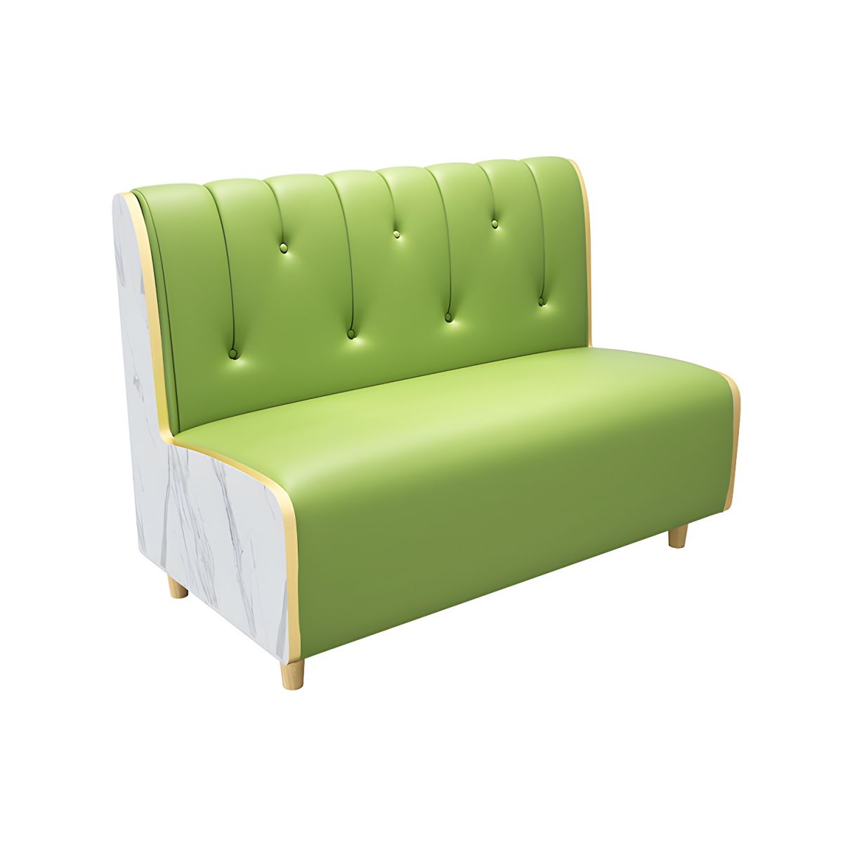 47.27"D x 25.59"W x 33.46"H Contemporary Glam 2-seat Sofa for Restaurant
