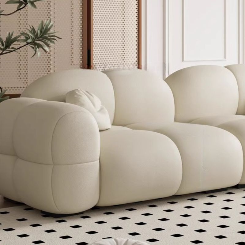 Versatile Grey/Blush/Amber Flannel Standard Sofa/Loveseat with Arm and Concealed Support