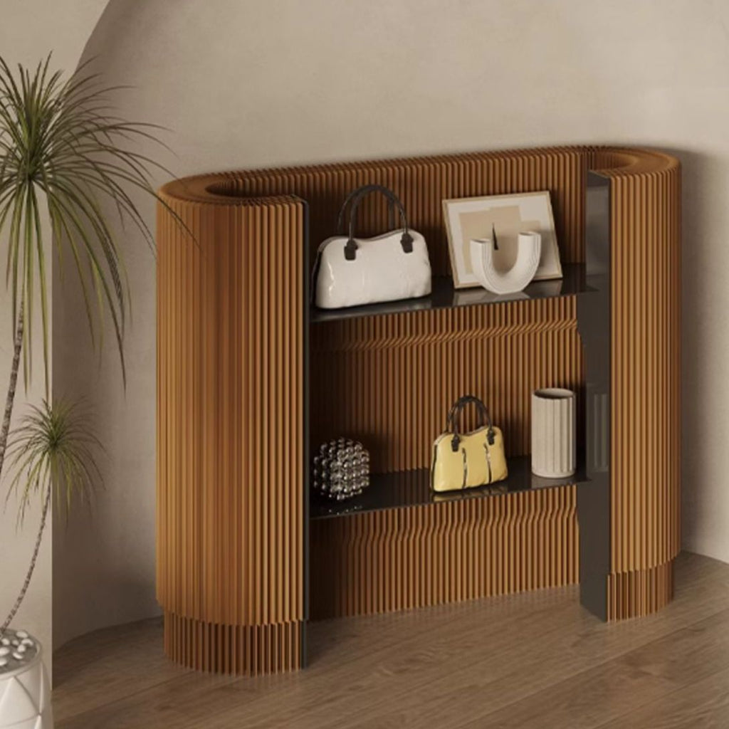 Nordic U-Shape Polymerized Material Top Reception Desk, Storage Included