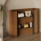 Nordic U-Shape Polymerized Material Top Reception Desk, Storage Included