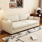 Drawing Room Standard Sofa in Light Gray/Dark Blue/Amber Color with Armrest