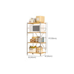 Unfinished Contemporary Standard Baker's Rack with Butcher Rack, Steel Frame, and Laminate Shelves