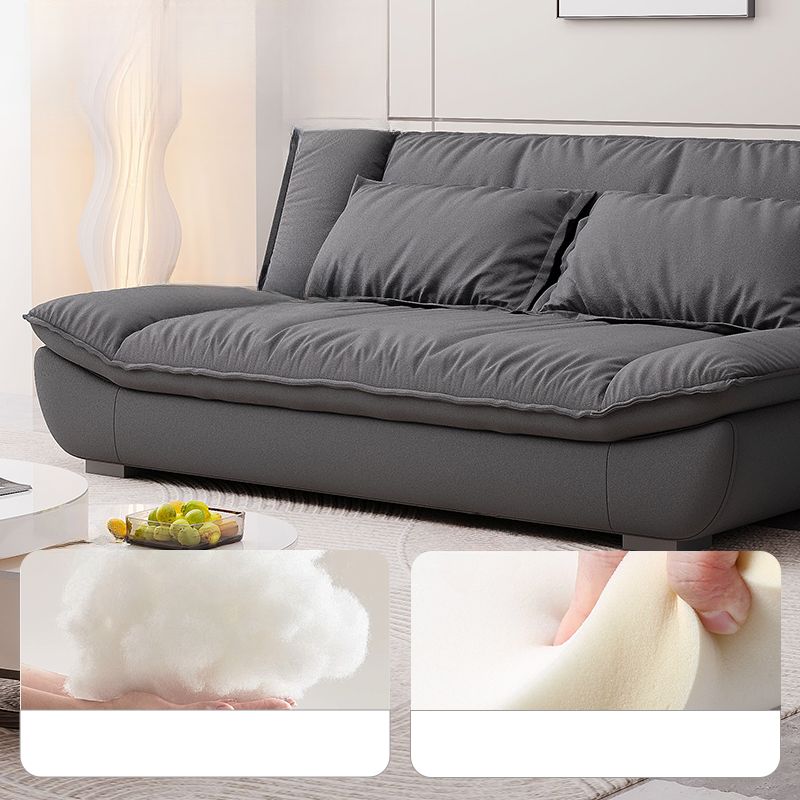 Simplistic Scratch-defiant Futon Fold Out Bed with Pillow Back Loveseat and Pillow in King/Queen/Full Size