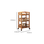 Tan Modern Tower Shelf with Compartment Drawers