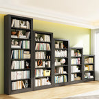 Ink Vertical Shelf Organizer with 3 Shelves, Steel Frame, Open Back