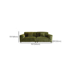 Drawing Room Standard Sofa/Loveseat in Soft-pile Fabric with Sage Upholstery and Armrest
