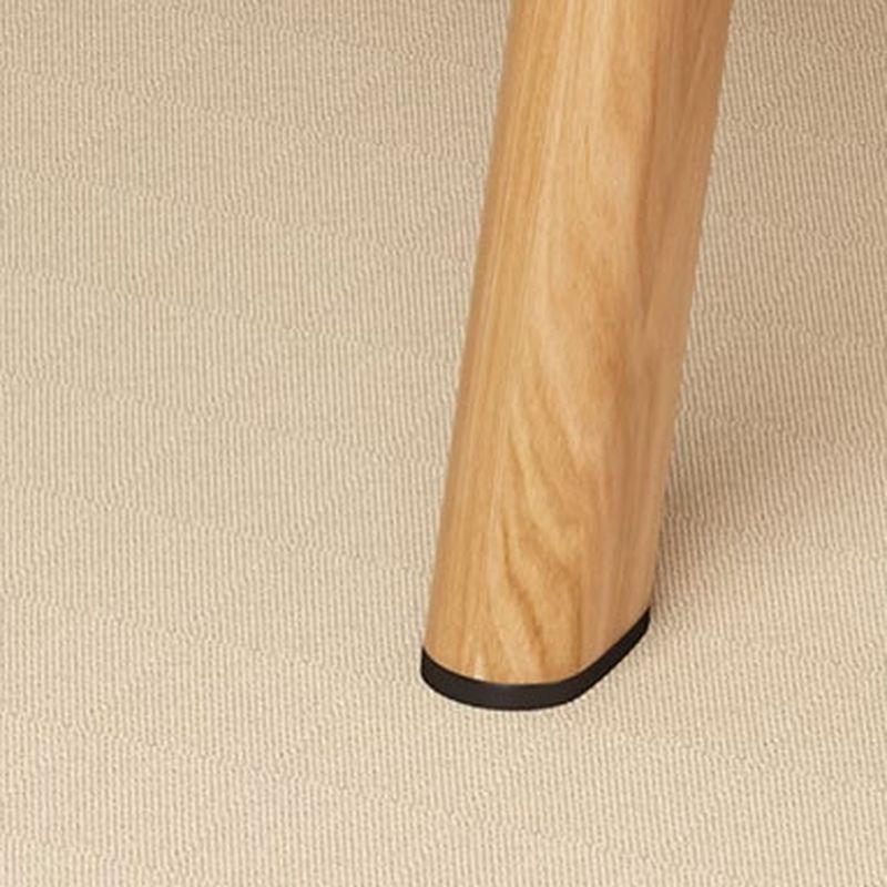 Composite Wood Dining Table with Trestle Base, Scratch-proof and Seating for 4