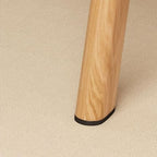 Composite Wood Dining Table with Trestle Base, Scratch-proof and Seating for 4