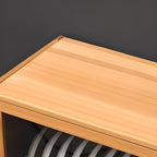 Natural Color Bambusa Standard Microwave Shelf Cabinet with 1-5 Cabinets, 1-5 Shelves, 1-5 Doors