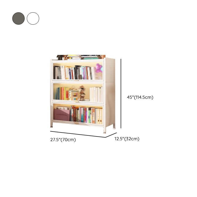 Vertical Alloy Organizing Shelf with Closed Back, Polymer Compound Door and 4-Shelf/5 Shelves/3-Shelf