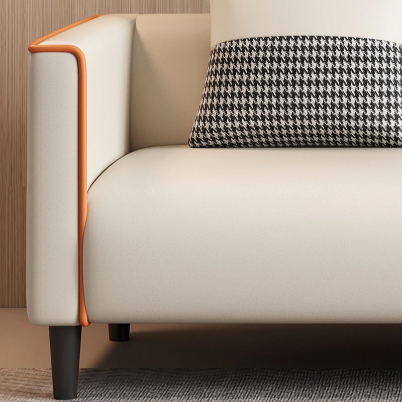 Versatile Standard Sofa/Loveseat/Single Sofa in Synthetic Leather with Grey/Dark Blue/Light Green Upholstery and Arm