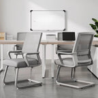 Office Task Chair in Simple Style with Arms, Armrest, Upholstered Steel Frame and Lumbar Support