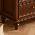 Cocoa Trendy Ash Wood Console Dresser/Semainier with 9/7/6 Drawers, Integrated Cable Management, Horizontal/Vertical