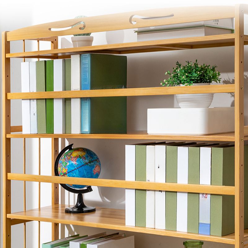 Natural Color Vertical Rack Storage with 5-Shelf/4 Shelves/6 Shelves and Open Back