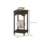 1 Piece Set 2 Tiers/3 Tiers Wooden Square Plant Stand Side Table with 2 Shelves/3 Shelves and Legs
