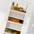 Portable Center with Metal Countertop, Basket, and 4/3 Baskets