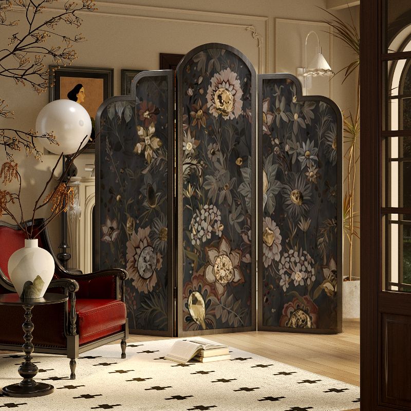 Indoor Midnight Black Translucent Folding Self-supporting Temporary Wall Panels