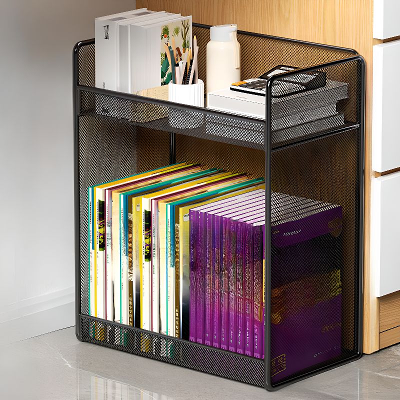 Alloy Under Desk Office Book Cart with 3 Shelves/2 Shelves All Ages