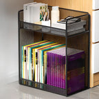 Alloy Under Desk Office Book Cart with 3 Shelves/2 Shelves All Ages