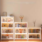 Vertical Alloy Organizing Shelf with Closed Back, Polymer Compound Door and 4-Shelf/5 Shelves/3-Shelf