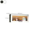 Contemporary Faux Wood Wall Mounted Display Cabinet with Acrylic Door