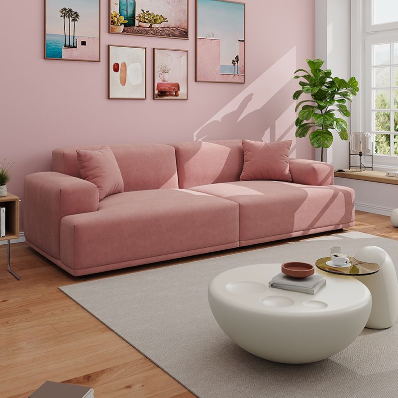 Modish Solid Color Standard Sofa in Black/Light Brown/Coffee for 5 Person/4-seater/3-seater