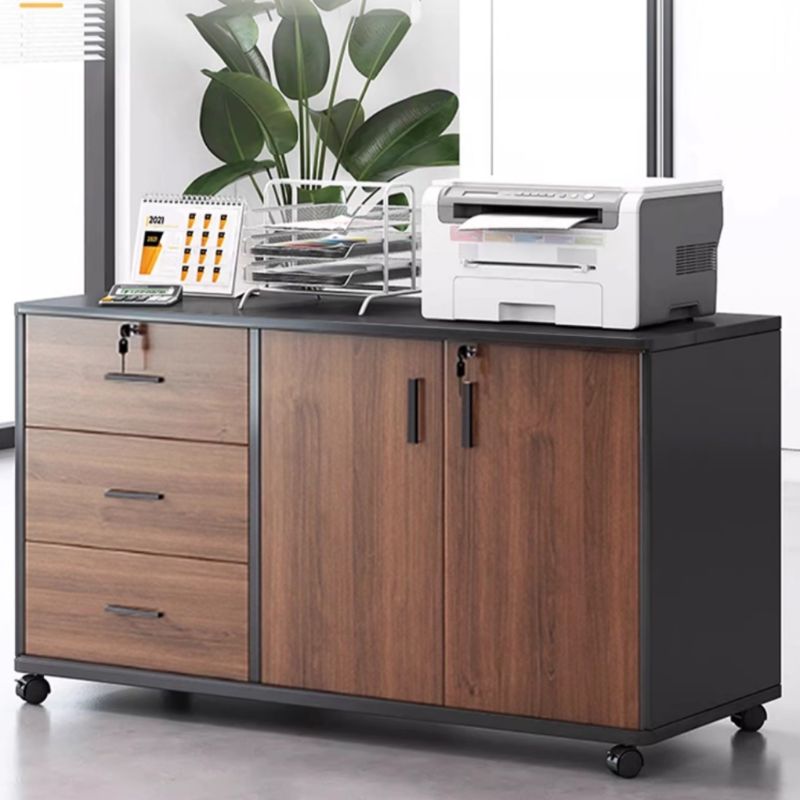 Scratch Resistant Base Cabinet with Transportable Stockroom and 2-Wide/3-Wide Compartments