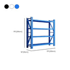 Modern Steel Warehouse Storage Rack with Flexible Shelves, Free Standing for Garage